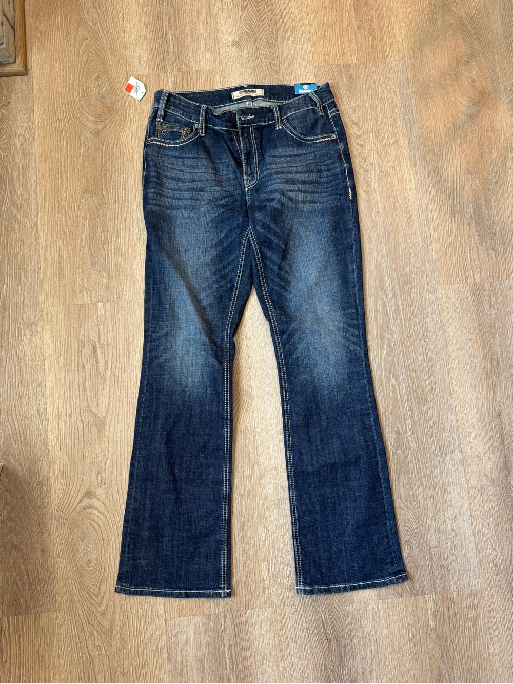 Rock & Roll Cowgirl Dark Blue Flare Jeans